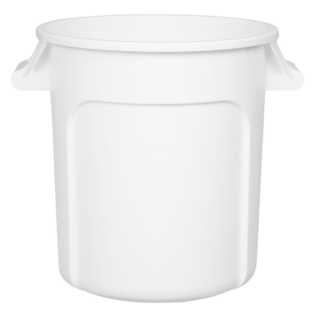 Vogue Polypropylene Round Container Bin White 38Ltr • PAS-GG792