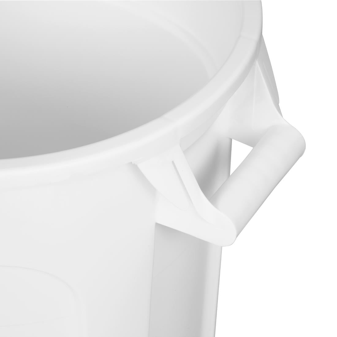 Vogue Polypropylene Round Container Bin White 38Ltr • PAS-GG792