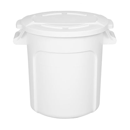 Vogue Polypropylene Round Container Bin White 38Ltr • PAS-GG792