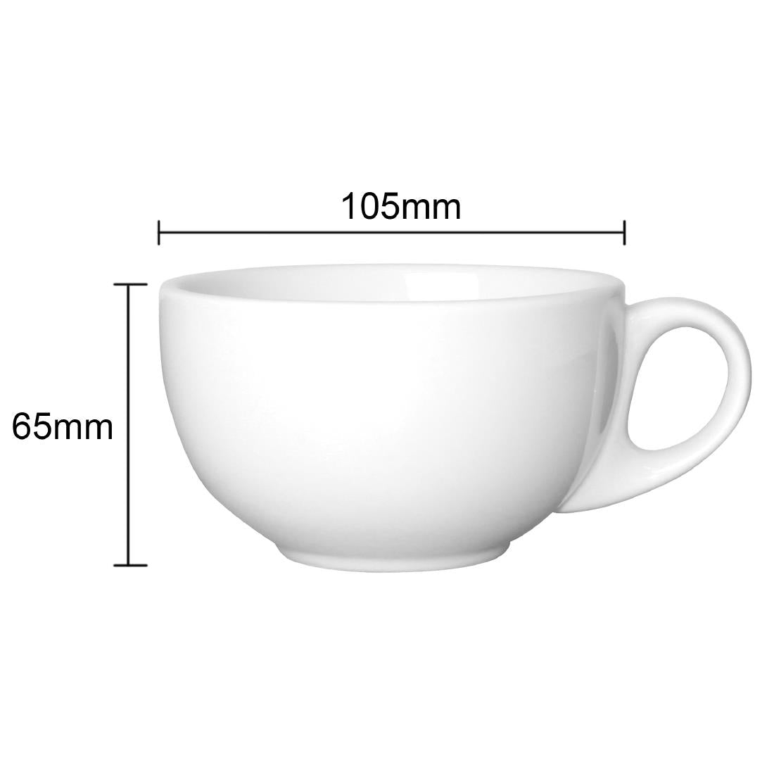 EDLP Olympia Athena Cappuccino Cup - 285ml 9.6fl oz (12 Pack) (Capacity: 285ml | Pack Quantity: 12) • PAS-GG870