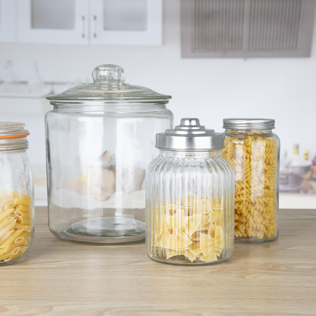 EDLP Olympia Biscotti Jar with lid - 3.8Ltr 128.49fl oz • PAS-GG925
