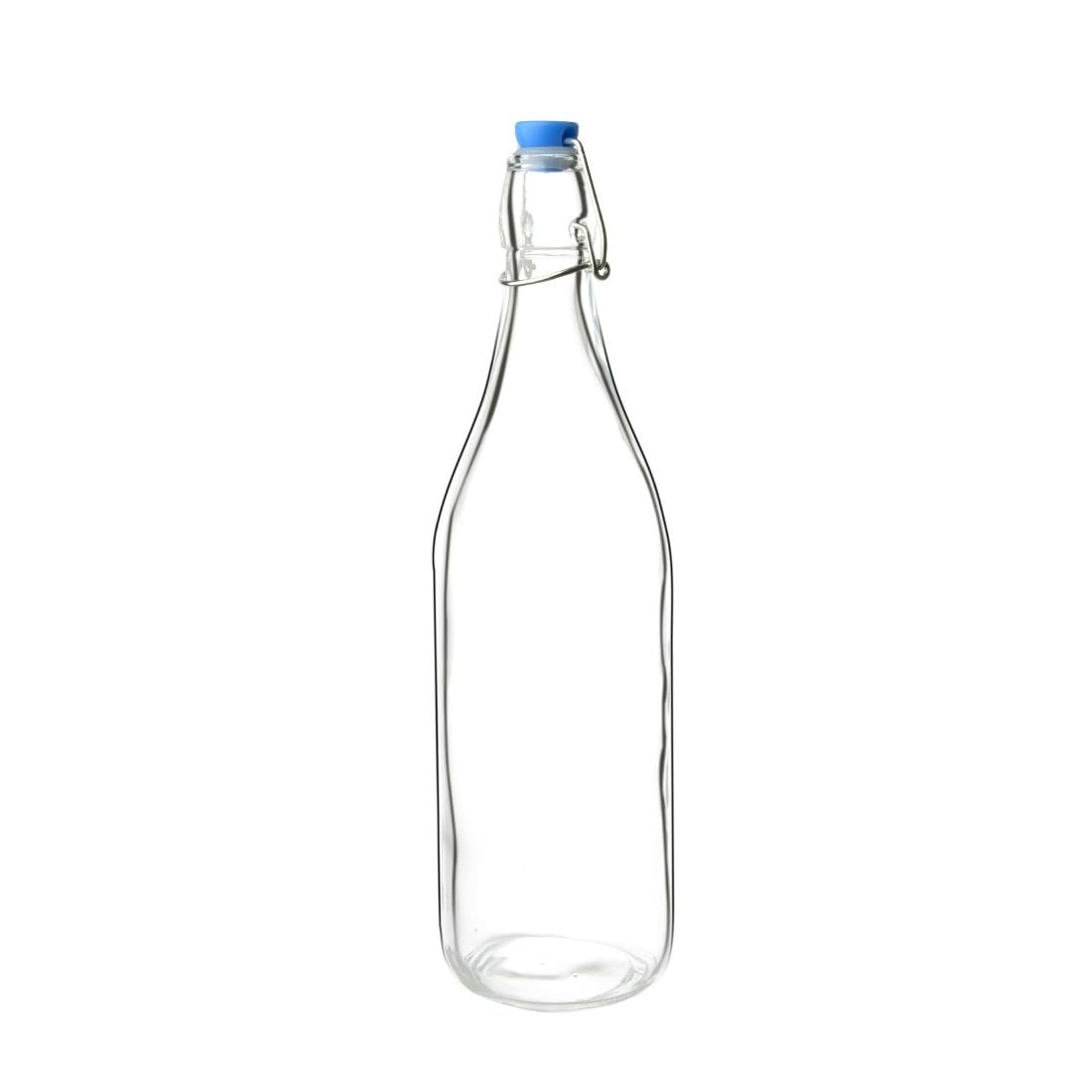 Olympia Glass Water Bottles with Stoppers 1Ltr (6 Pack) • PAS-GG930