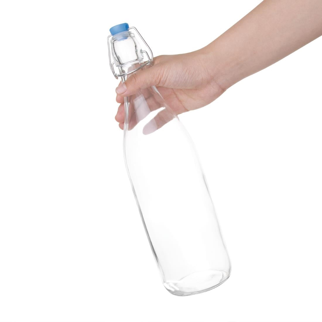 Olympia Glass Water Bottles with Stoppers 1Ltr (6 Pack) • PAS-GG930