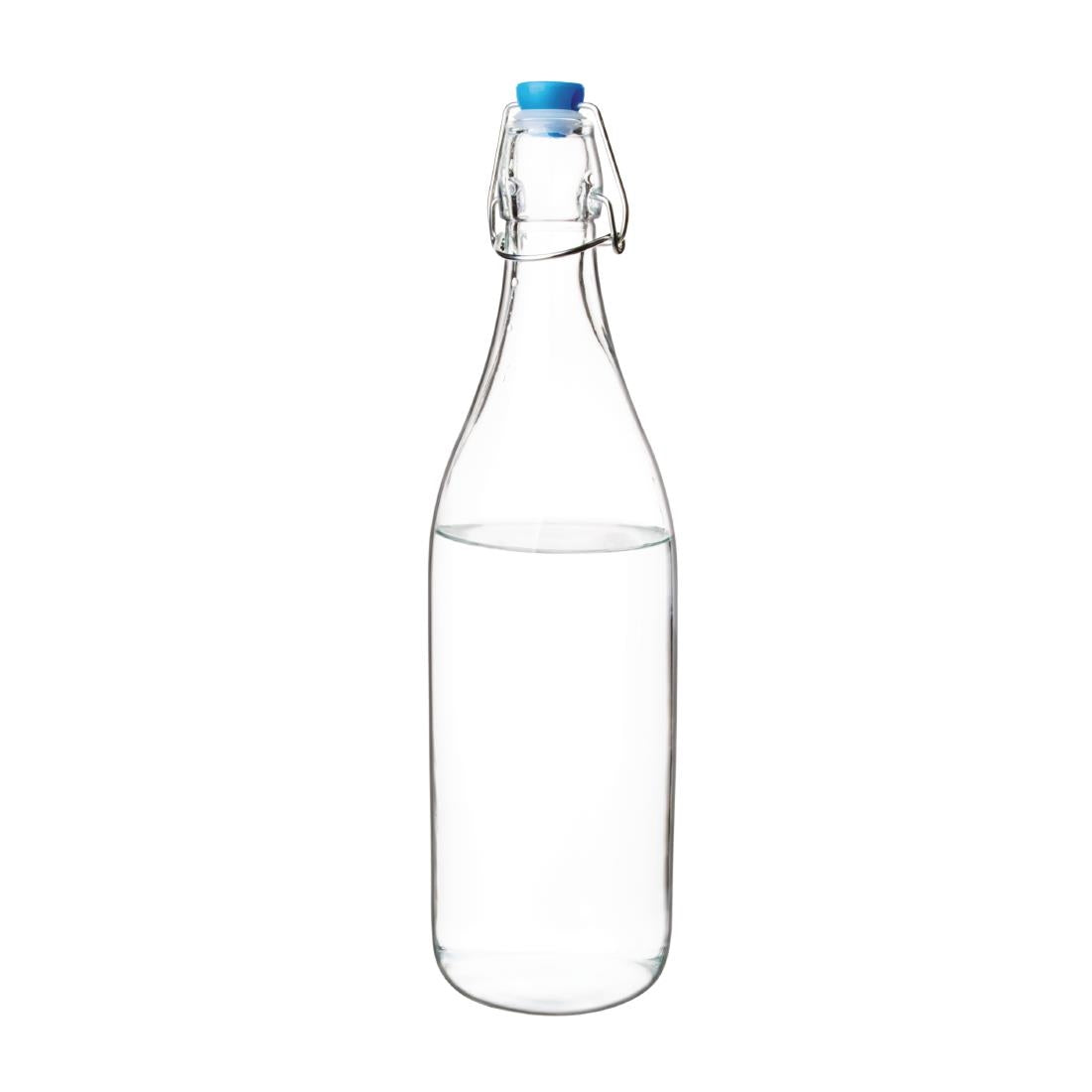Olympia Glass Water Bottles with Stoppers 1Ltr (6 Pack) • PAS-GG930