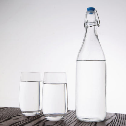 Olympia Glass Water Bottles with Stoppers 1Ltr (6 Pack) • PAS-GG930