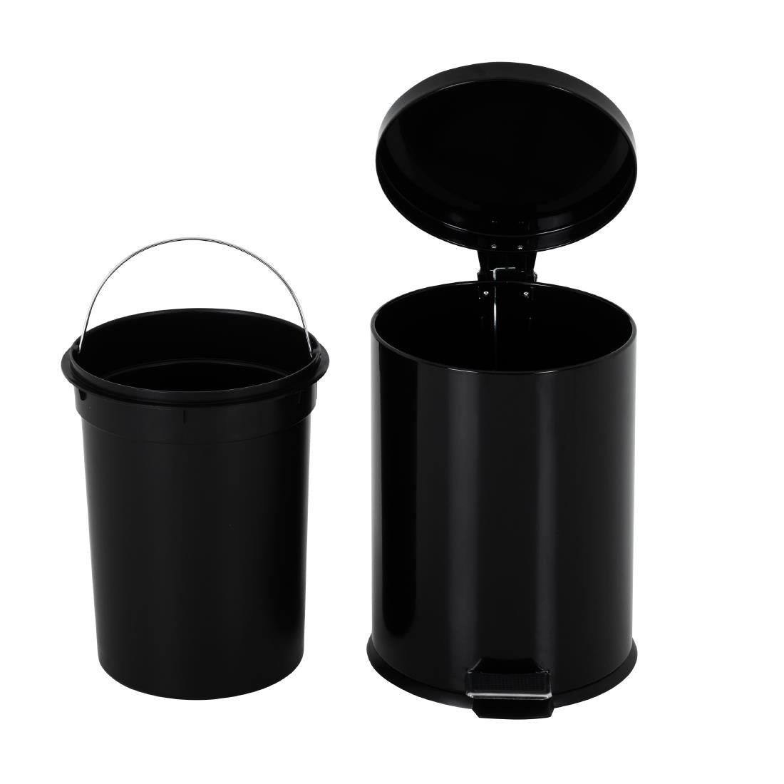 Bolero Pedal Bin Black 20Ltr • PAS-GG978