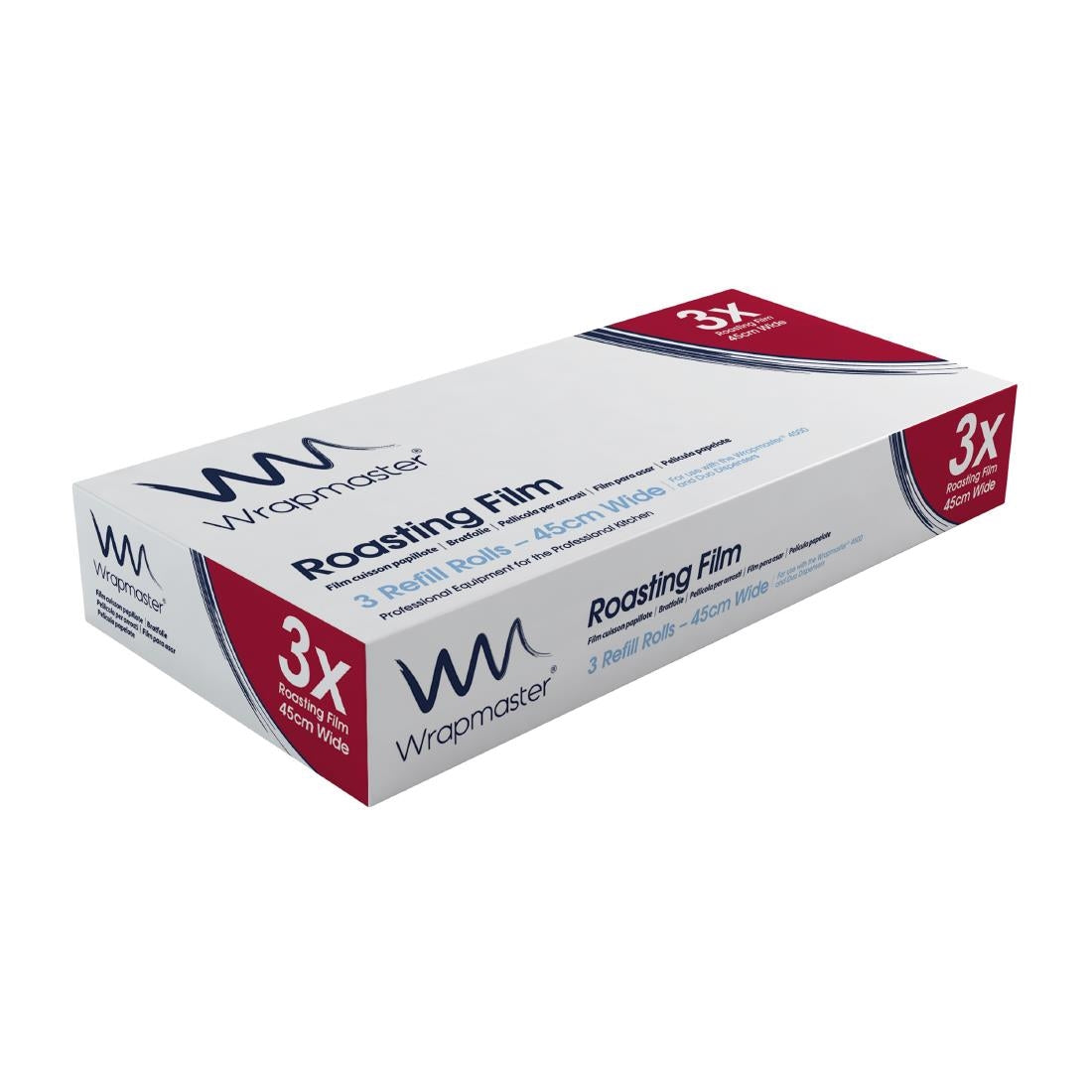 Wrapmaster Roasting Film 450mmx50metre (3 Pack) (450(W)mmx50(L)metre | Pack Quantity: 3 | Compatible with Wrapmaster 4500 & Duo Dispensers) • PAS-GH029