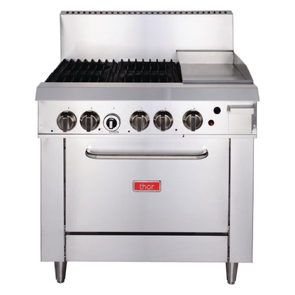 Thor 4 Burner Oven with 12" Griddle with flame failure - LPG TR-4F-G12F LPG • PAS-GH102-P