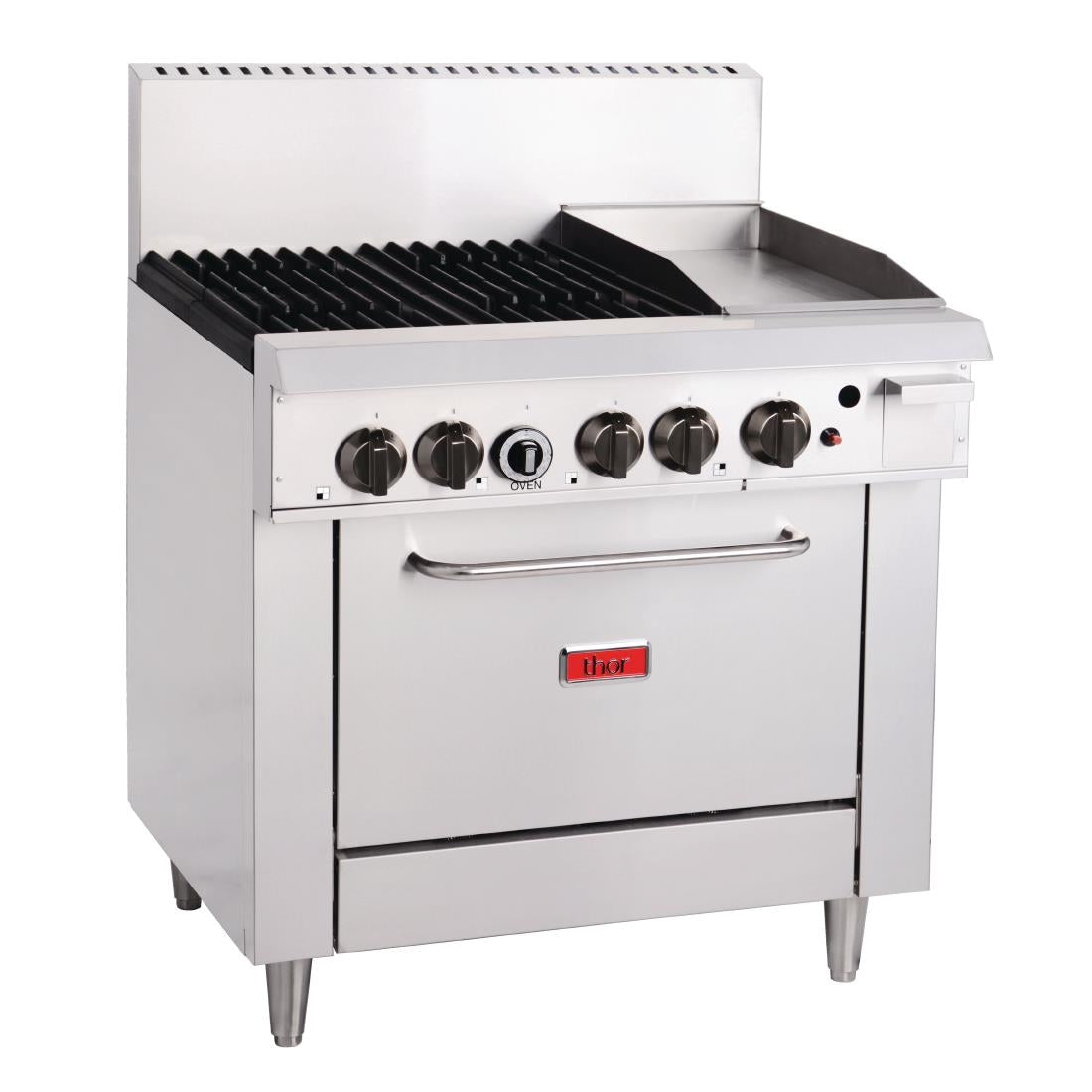 Thor 4 Burner Oven with 12" Griddle with flame failure - LPG TR-4F-G12F LPG • PAS-GH102-P