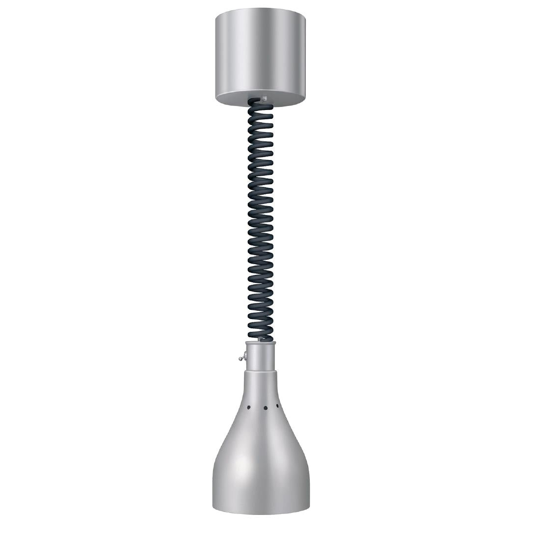 Hatco Decorative Heat Lamp with Rise n' Fall Cord Glossy Grey • PAS-GH202