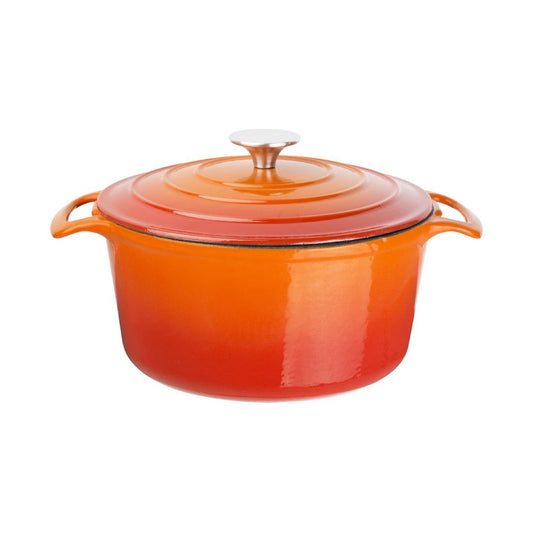 Vogue Orange Round Casserole Dish 4Ltr • PAS-GH303