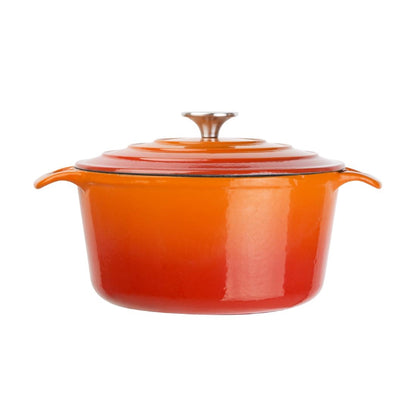 Vogue Orange Round Casserole Dish 4Ltr • PAS-GH303