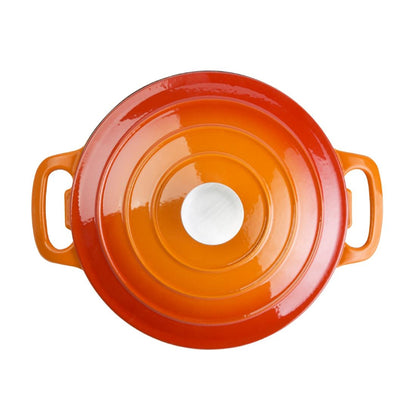 Vogue Orange Round Casserole Dish 4Ltr • PAS-GH303