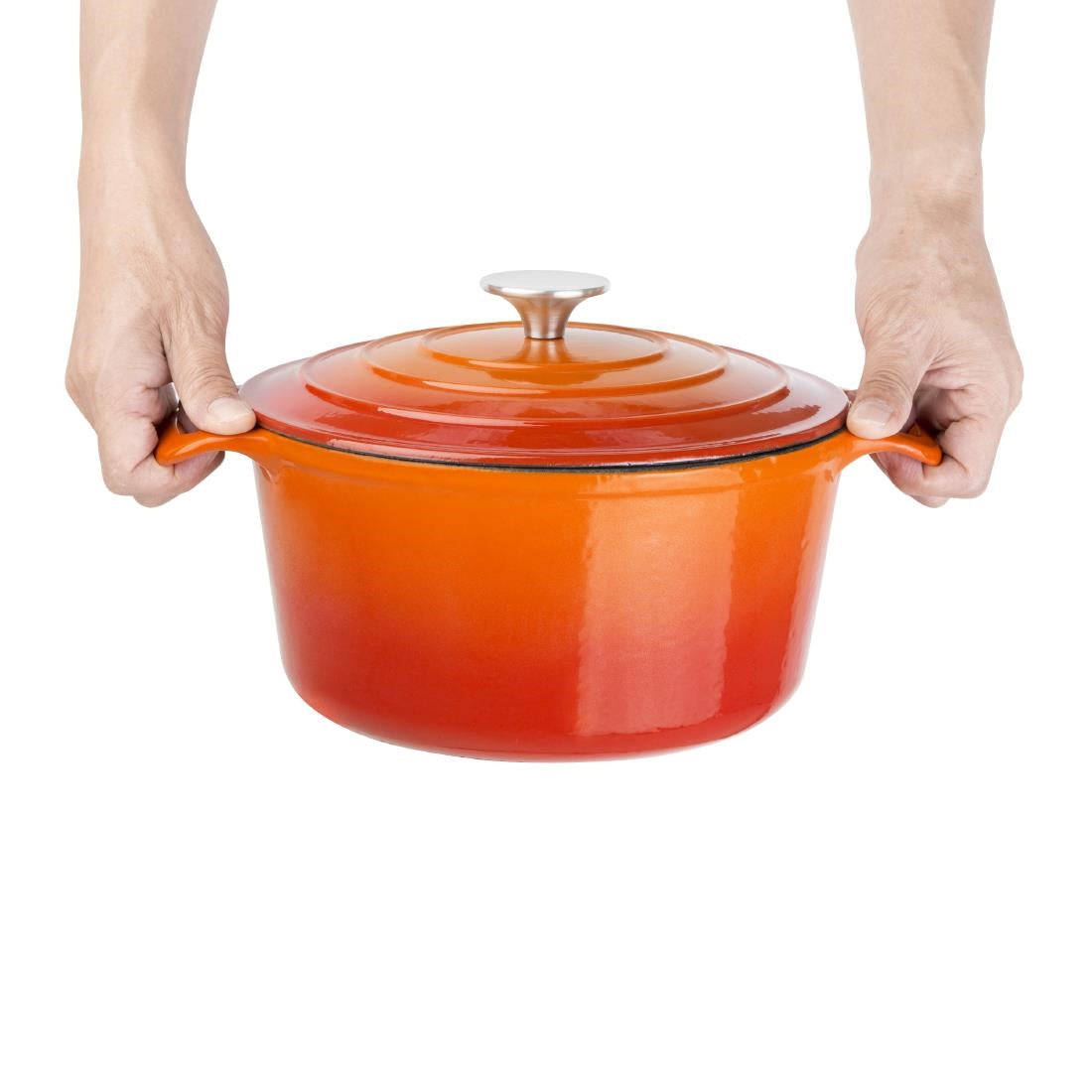 Vogue Orange Round Casserole Dish 4Ltr • PAS-GH303