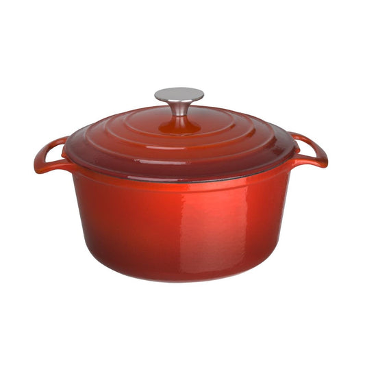 Vogue Red Round Casserole Dish 3.2Ltr • PAS-GH304
