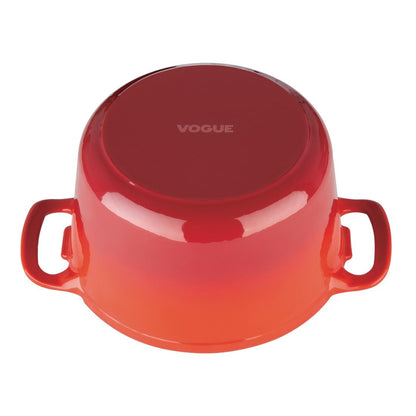 Vogue Red Round Casserole Dish 4Ltr • PAS-GH305