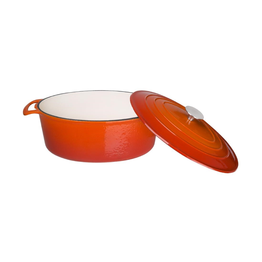 Vogue Orange Oval Casserole Dish 6Ltr • PAS-GH312