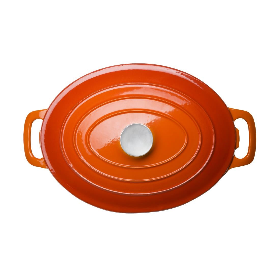 Vogue Orange Oval Casserole Dish 6Ltr • PAS-GH312