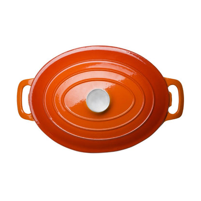 Vogue Orange Oval Casserole Dish 6Ltr • PAS-GH312