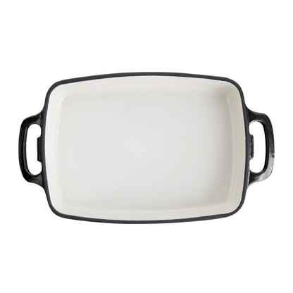 Vogue Black Rectangular Cast Iron Dish 2.8Ltr • PAS-GH324