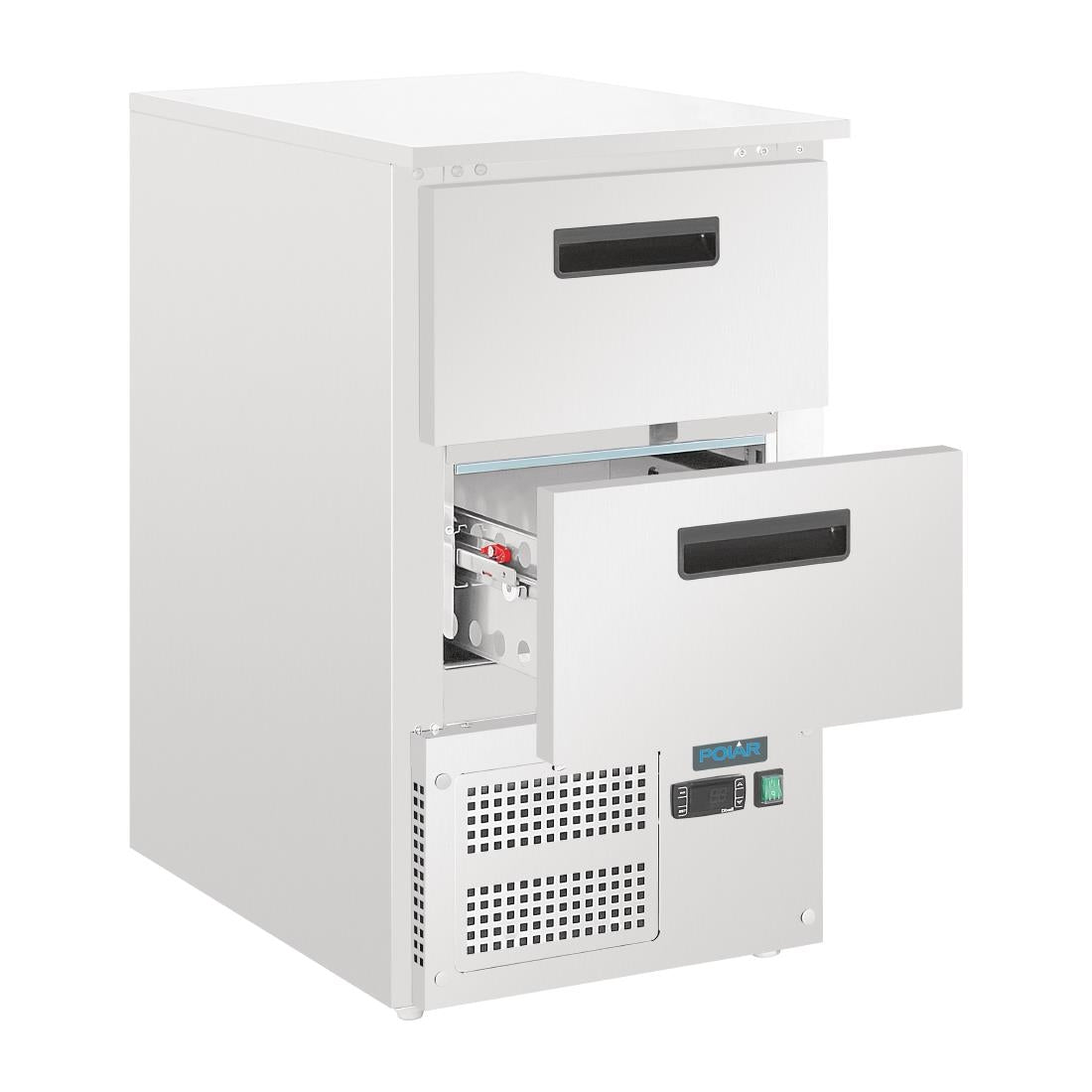Polar G-Series Counter Fridge with 2 GN Drawers 65Ltr • PAS-GH332-A