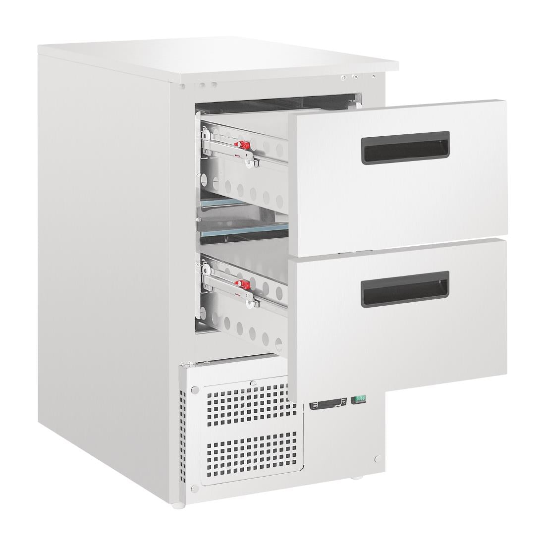 Polar G-Series Counter Fridge with 2 GN Drawers 65Ltr • PAS-GH332-A