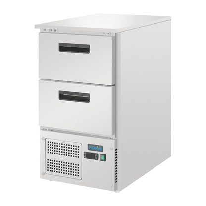 Polar G-Series Counter Fridge with 2 GN Drawers 65Ltr • PAS-GH332-A