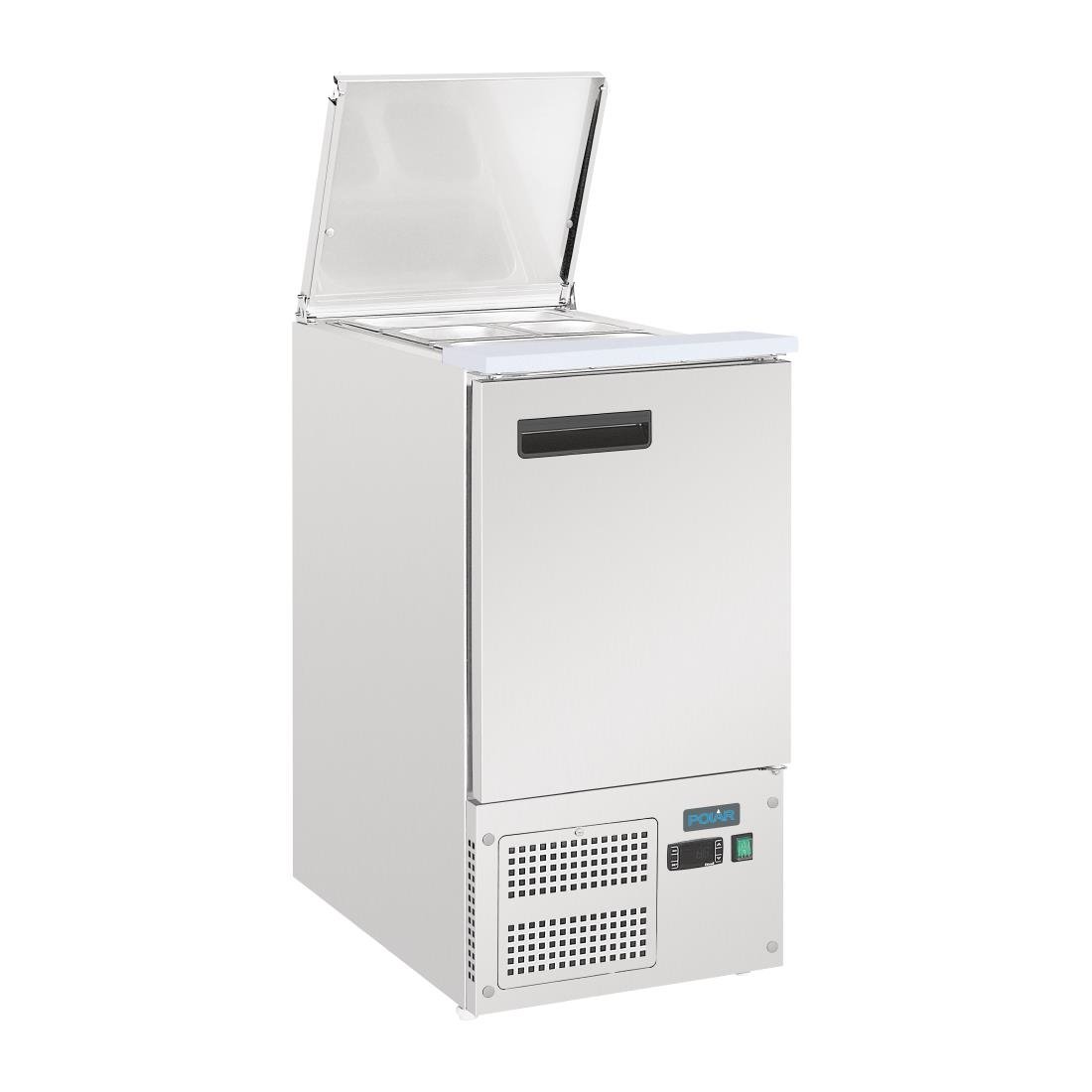 Polar G-Series Single Door Saladette Prep Counter Fridge 109Ltr • PAS-GH333-A