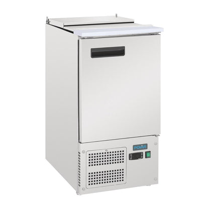 Polar G-Series Single Door Saladette Prep Counter Fridge 109Ltr • PAS-GH333-A