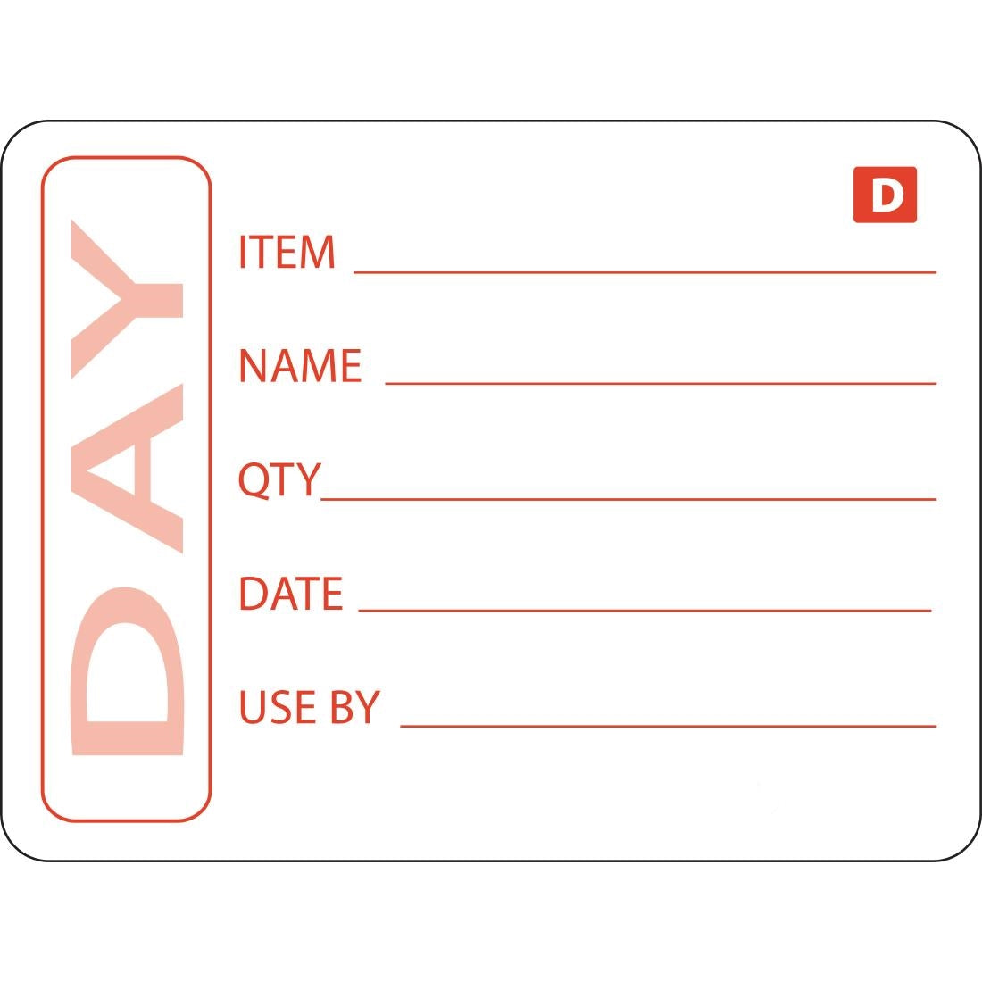 Hygiplas Dissolvable Prepared Food Labels (250 Pack) (Pack of 250) • PAS-GH350