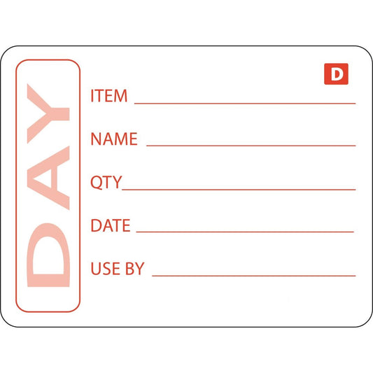 Hygiplas Dissolvable Prepared Food Labels (250 Pack) (Pack of 250) • PAS-GH350