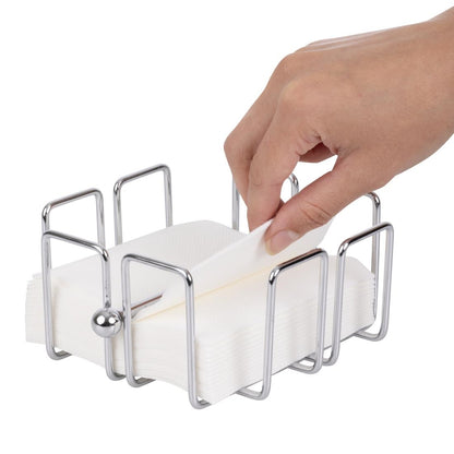 Olympia Cocktail Napkin Holder with Weight 140x140mm • PAS-GH407