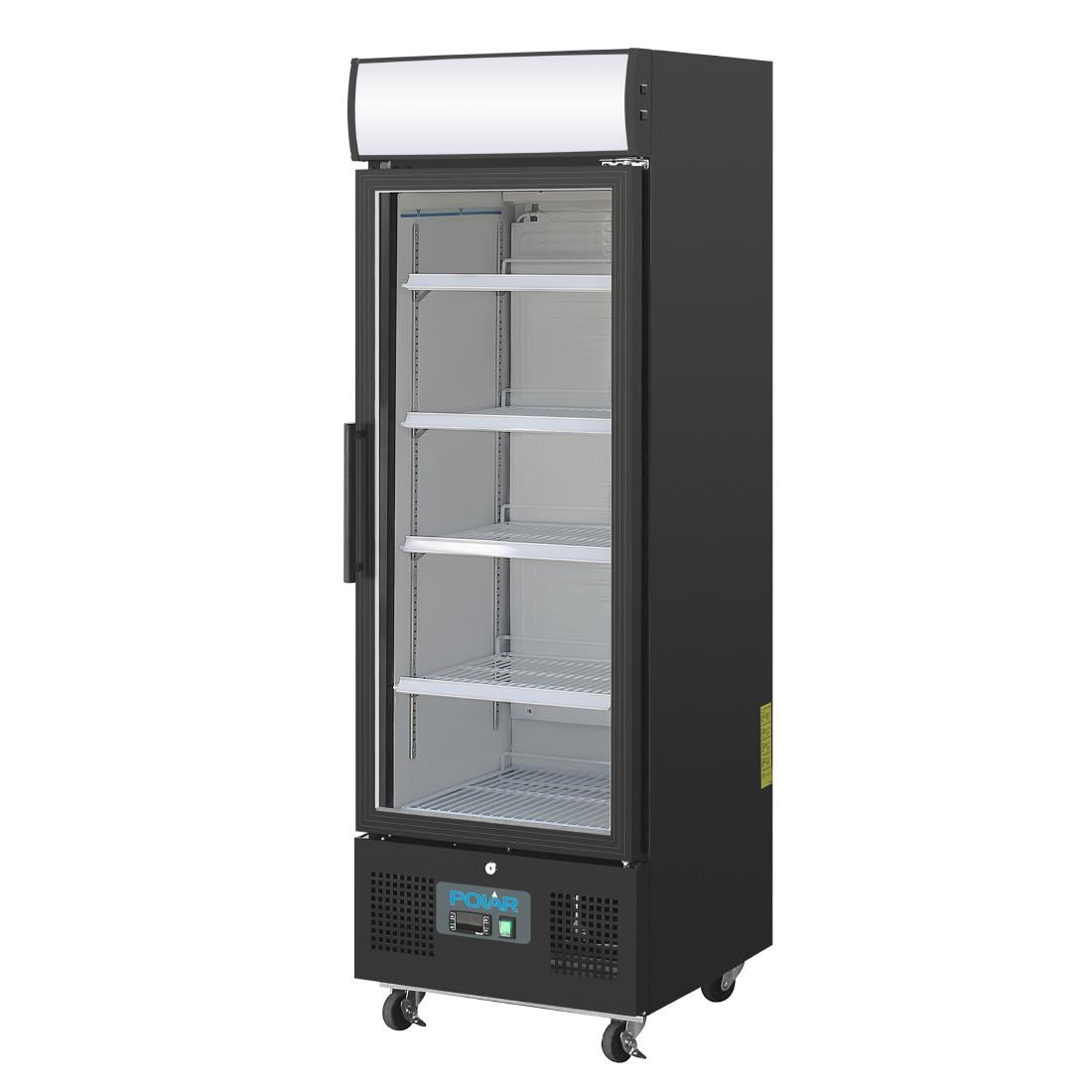 Polar G-Series Upright Display Fridge 218Ltr Black • PAS-GH426-A