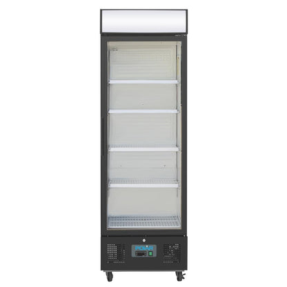 Polar G-Series Upright Display Fridge 368Ltr Black • PAS-GH427-A