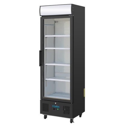 Polar G-Series Upright Display Fridge 368Ltr Black • PAS-GH427-A