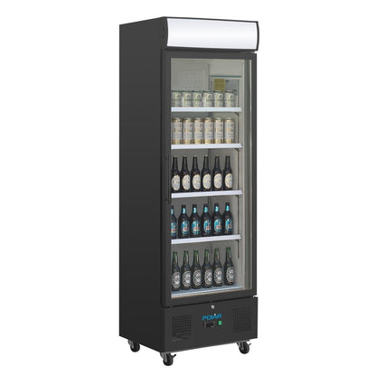 Polar G-Series Upright Display Fridge 368Ltr Black • PAS-GH427-A