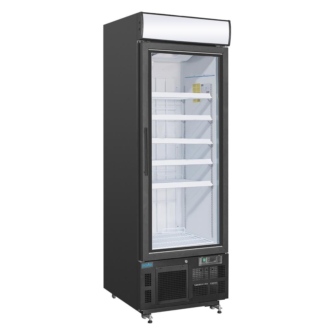 Polar G-Series Upright Display Freezer 412Ltr Black • PAS-GH428-A