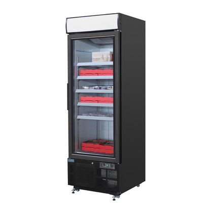 Polar G-Series Upright Display Freezer 412Ltr Black • PAS-GH428-A