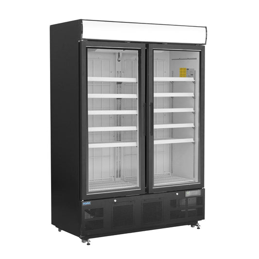 Polar G-Series Upright Display Freezer 920Ltr Black • PAS-GH429-A