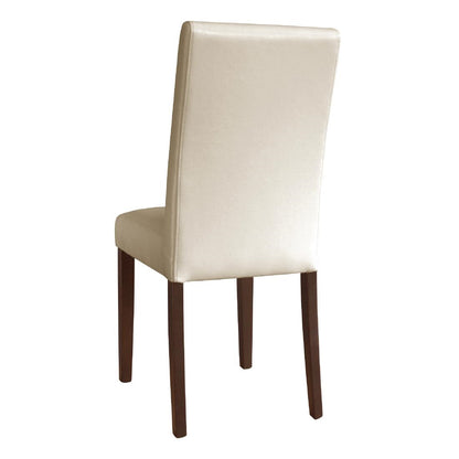 Bolero Faux Leather Dining Chairs Cream (2 Pack) • PAS-GH444