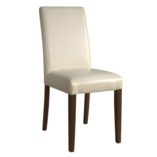 Bolero Faux Leather Dining Chairs Cream (2 Pack) • PAS-GH444