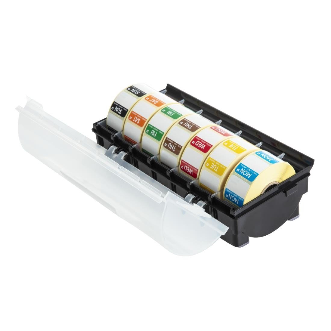 Hygiplas Removable Colour Coded Food Labels with 25mm (1") Dispenser • PAS-GH473