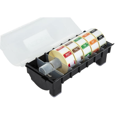 Hygiplas Removable Colour Coded Food Labels with 25mm (1") Dispenser • PAS-GH473