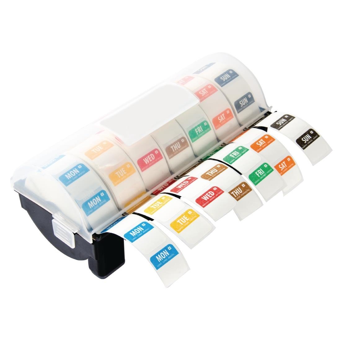 Hygiplas Dissolvable Colour Coded Food Labels Starter Kit with 25mm Dispenser • PAS-GH474