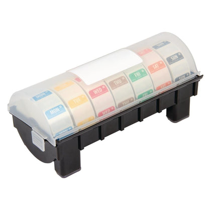 Hygiplas Dissolvable Colour Coded Food Labels Starter Kit with 25mm Dispenser • PAS-GH474