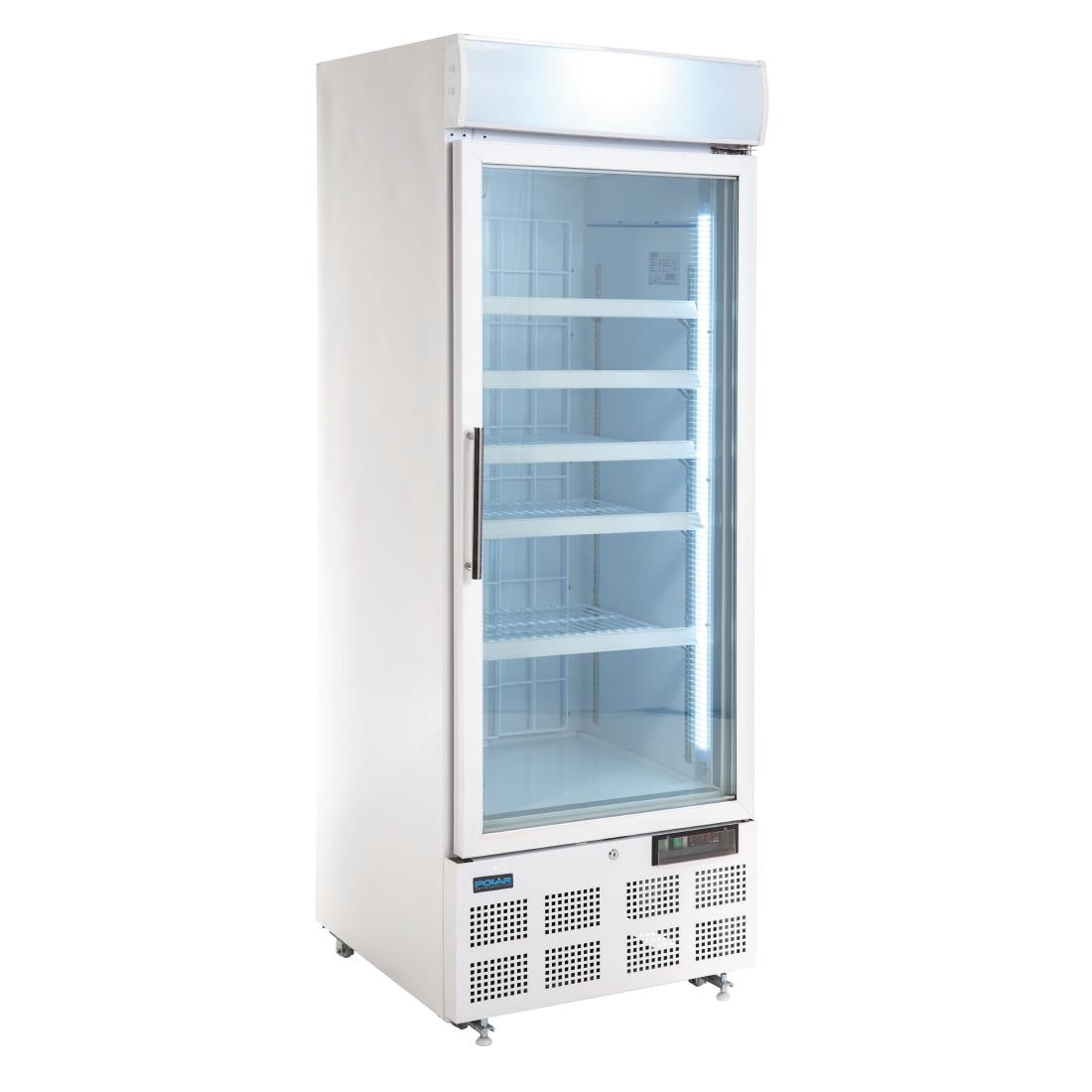 Polar G-Series Upright Display Freezer 412Ltr White • PAS-GH506-A