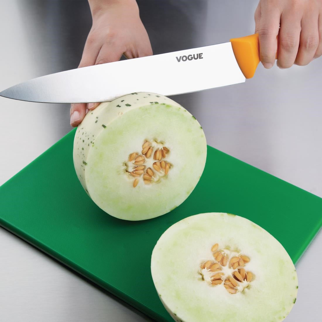 Vogue Soft Grip Pro Chef Knife Yellow 25.5cm • PAS-GH527
