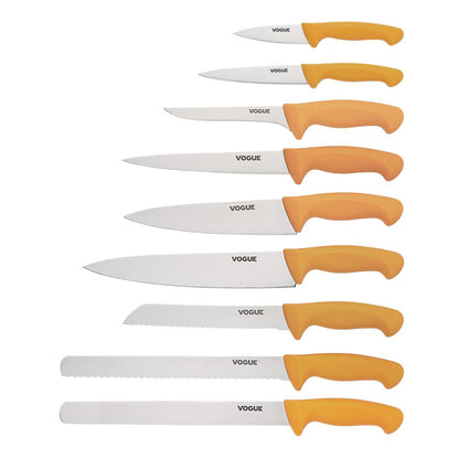 Vogue Soft Grip Pro Chef Knife Yellow 25.5cm • PAS-GH527