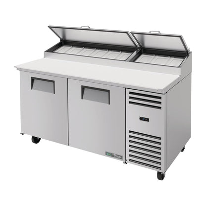 True Pizza Prep Table 2 Doors - 9 x 1/3 GN pan top (Direct) • PAS-GH538-A