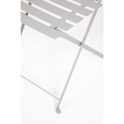 Bolero Grey Pavement Style Steel Folding Chairs (2 Pack) • PAS-GH551